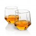 Jarra de whisky Diamond de 0,75 litros con 4 vasos y soporte de madera