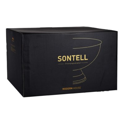 Enfriador para champán bañado en oro 10 litros